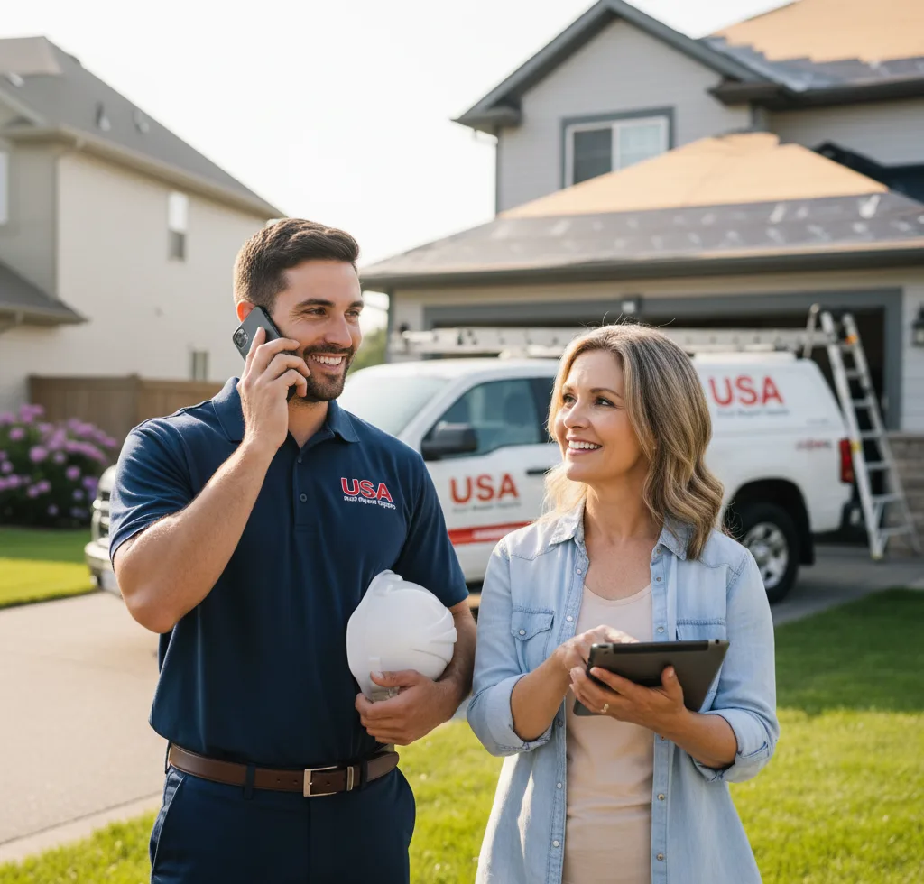 USA Roof Repair Experts customer support in Weidman